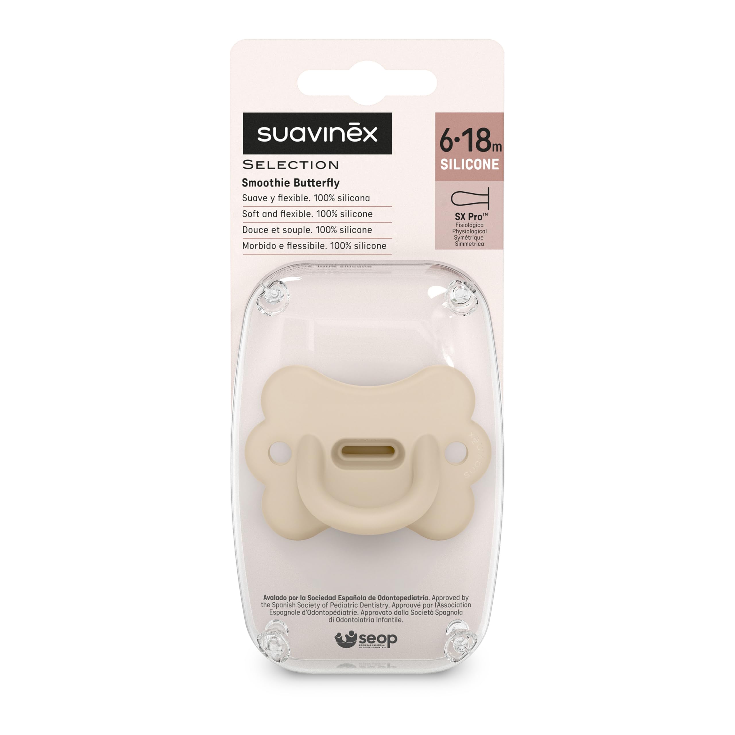 Tongue space design in Suavinex SX PRO allows natural oral space during sucking.