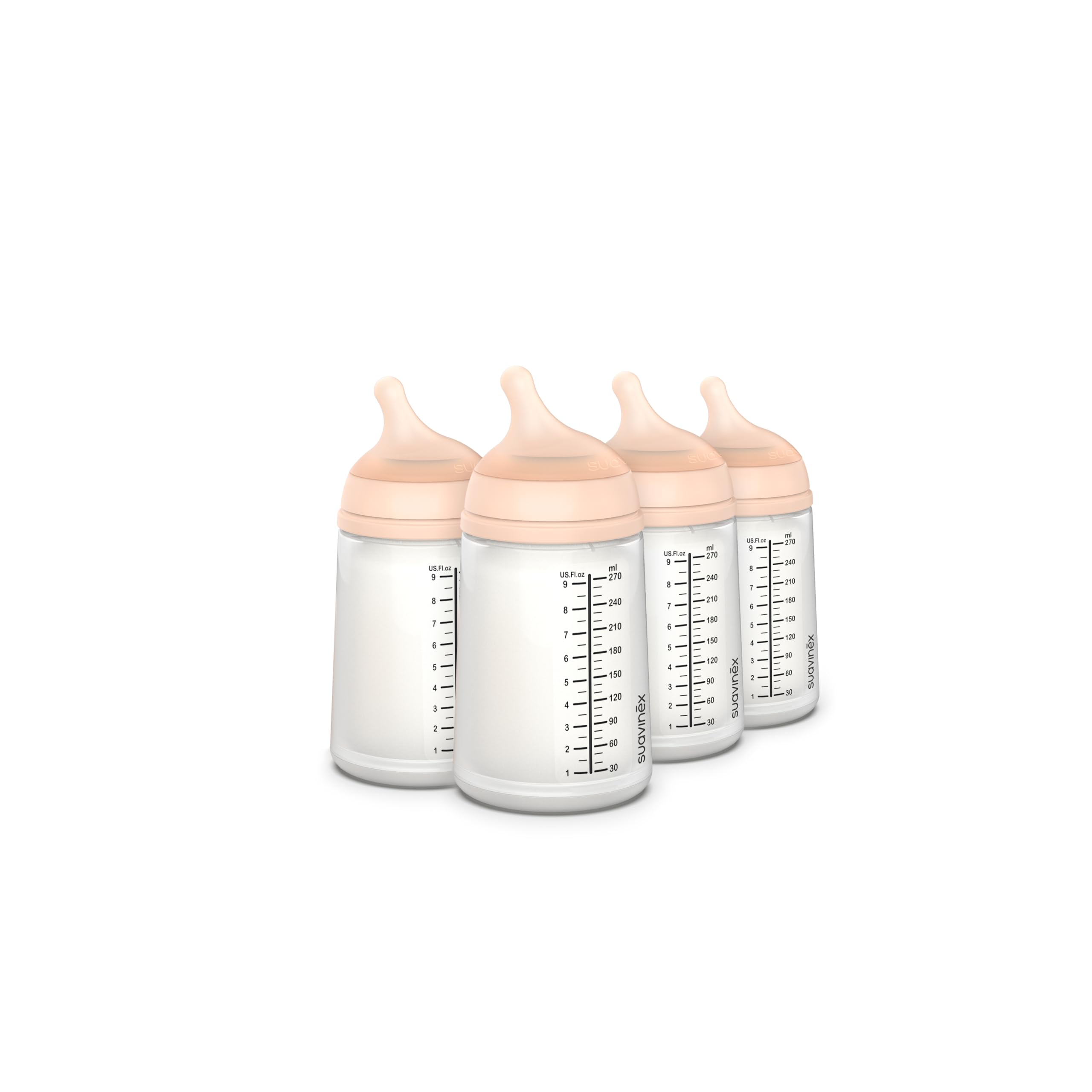 Suavinex Zero Zero anti-colic bottle cap close-up shows secure seal for smooth feeding