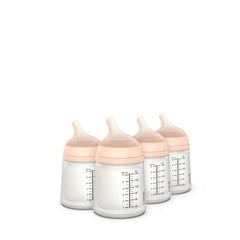 Suavinex Zero Zero anti-colic bottle pack reduces air intake during feeds