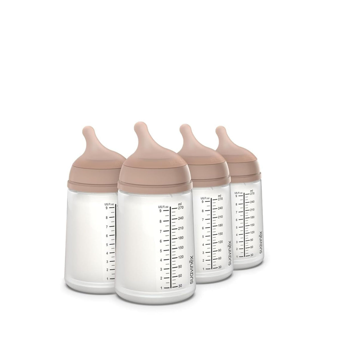 Suavinex Zero Zero bottle-nipple for smooth medium-flow feeding.