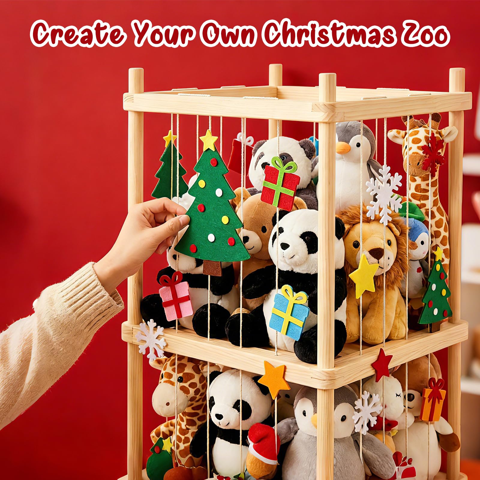 Subbox customizable felt stickers let kids personalize their zoo