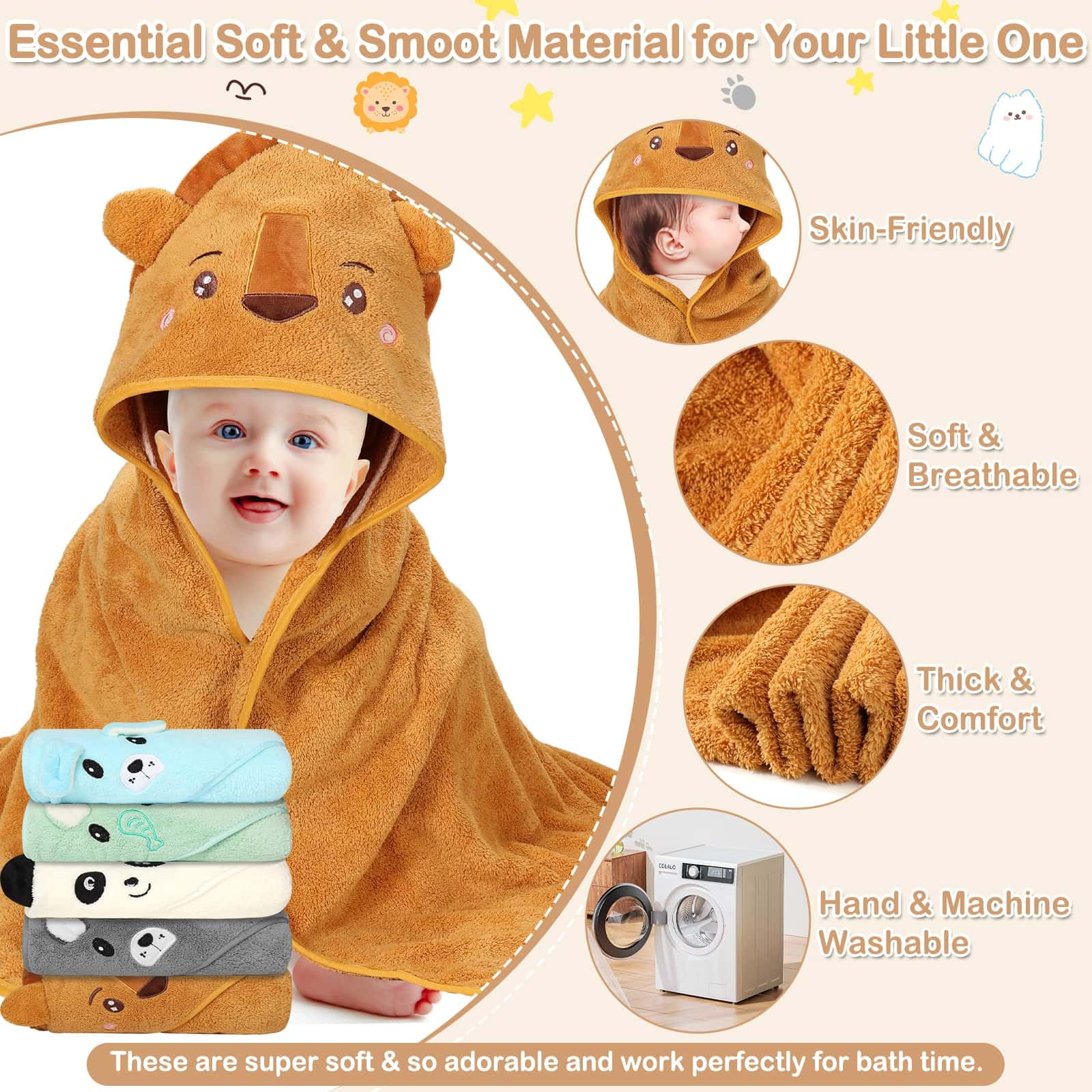 Sublaga hooded dog towel makes bath time playful and warm