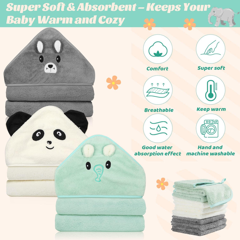 Sublaga 25x25 cm washcloths set, soft and quick-drying.