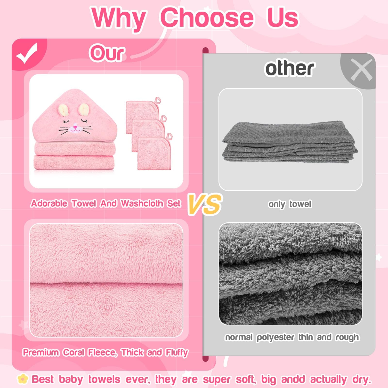 Sublaga soft 10x10 washcloths for gentle cleansing and quick drying.