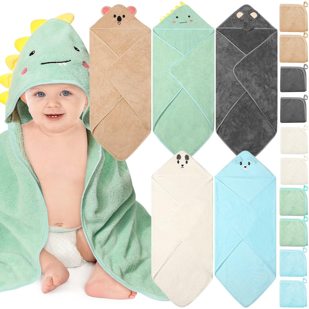 Sublaga hooded baby towels 32x32 inch for quick drying.
