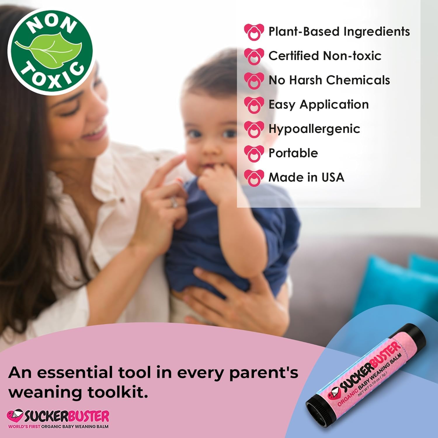 Kohomba oil (Azadirachta indica) listed among vegan ingredients in SUCKERBUSTER balm