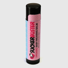 Applying SUCKERBUSTER balm to nipple area for gentle weaning transition