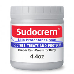 Sudocrem diaper rash cream tube open showing quick soothing use