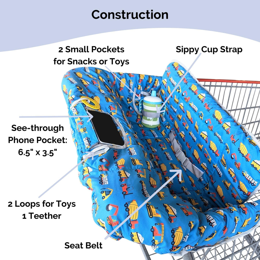Soft fabric close-up showcases gentle texture of Suessie cart cover.