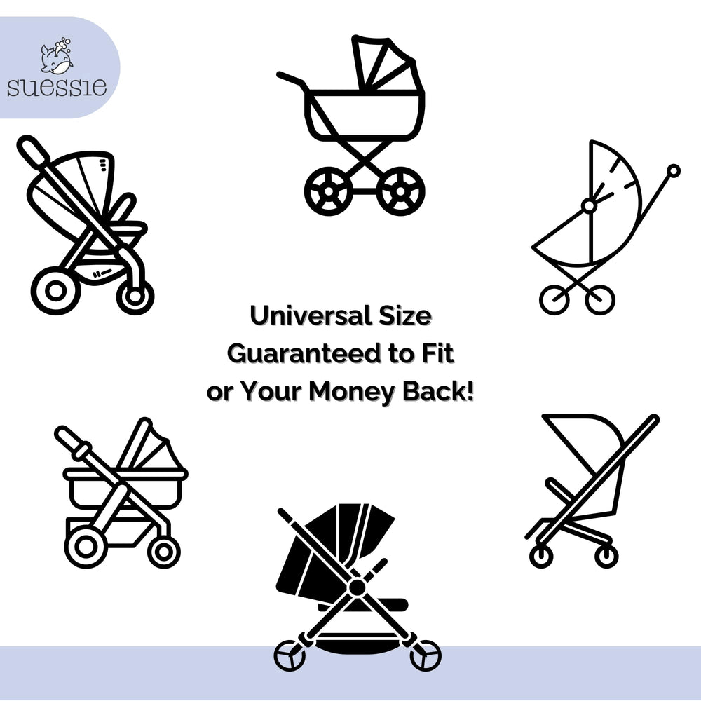 Suessie Stroller Liner in-stroller use shows keeping surfaces protected