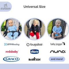 Suessie stroller liner reversible design helps when spills happen by flipping to the clean side.