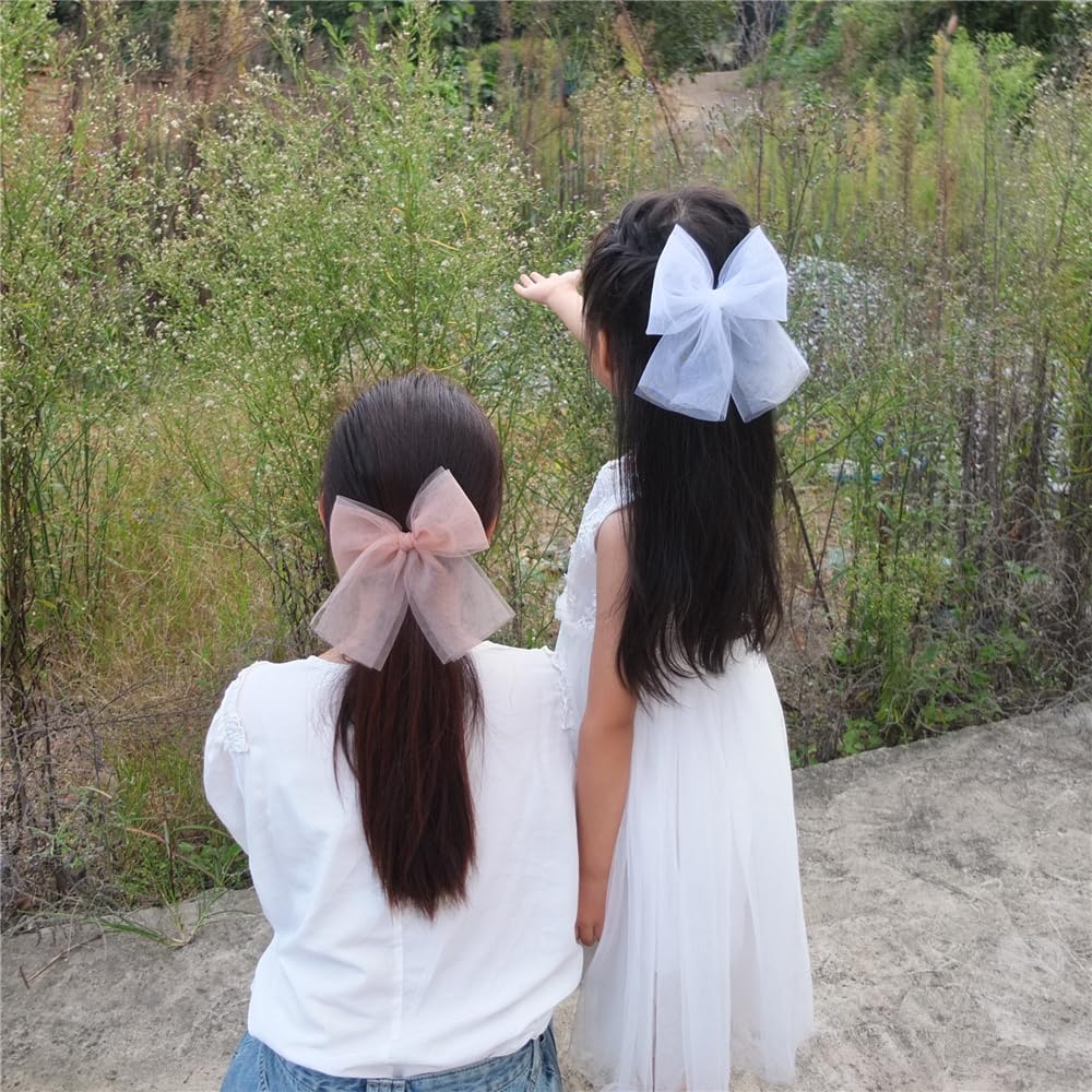 Sugarmelon cottagecore tulle bow in soft gauze for dresses.