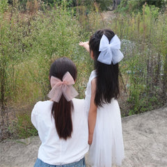 Sugarmelon cottagecore tulle bow in soft gauze for dresses.