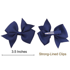 Sugarmelon 3.5-inch clip secures bangs and styles for quick toddler outfits.