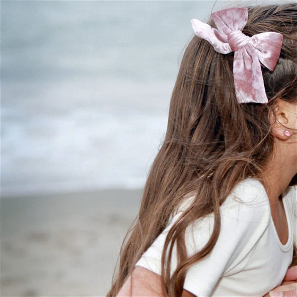 Sugarmelon Velvet Bow Clip for bangs to keep hair out of the face