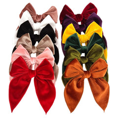 Sugarmelon Velvet Fable Bow clip pink offers comfortable daily wear with a reliable grip.