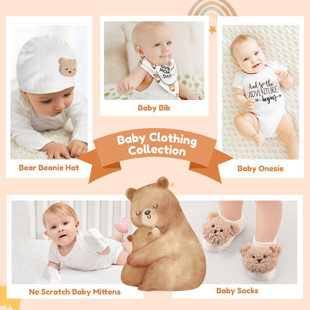 Suhctuptx bear socks keep tiny feet warm and cute
