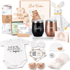 Suhctuptx bear-themed gift set featuring bunny security blanket for soothing nursery moments