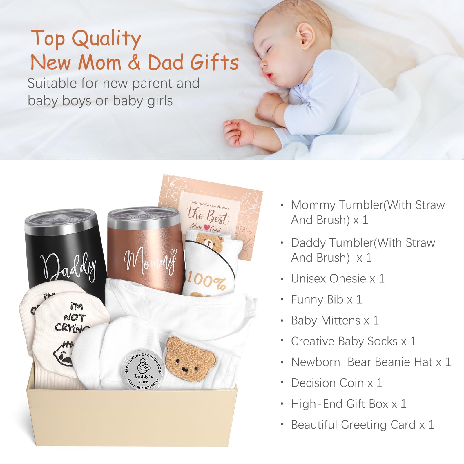 Suhctuptx gender-neutral gift box ready for baby celebrations