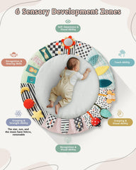 Suihuooo wooden frame close-up highlights sturdy construction for floor play