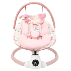Sihuooo Baby Swing demonstrates 5 speed settings for gentle soothing