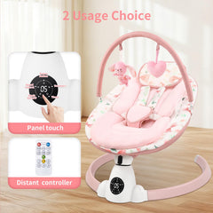 Sihuooo Baby Swing remote control and touch panel for easy operation
