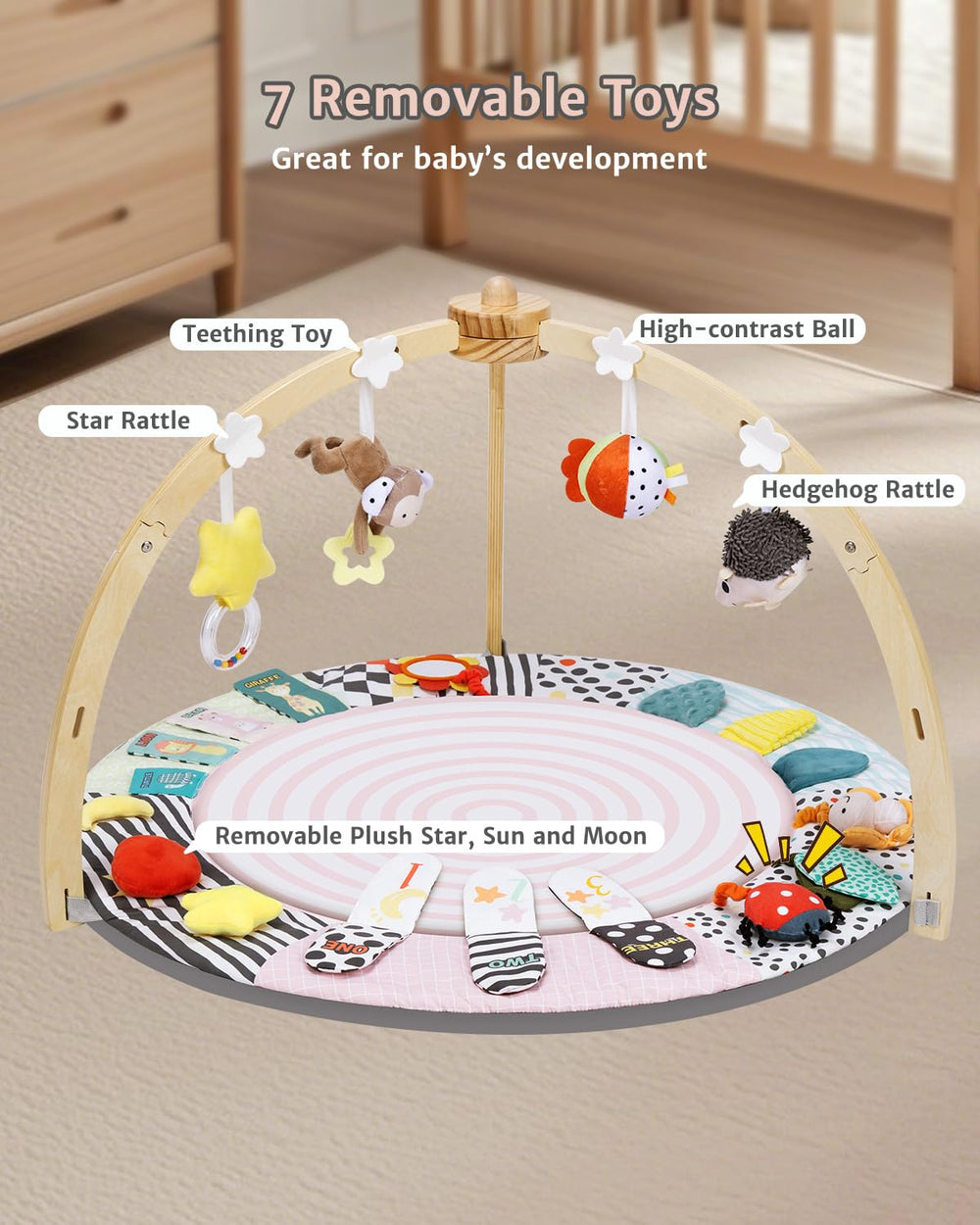 Suihuooo detachable sensory toys enhance grip and early exploration.
