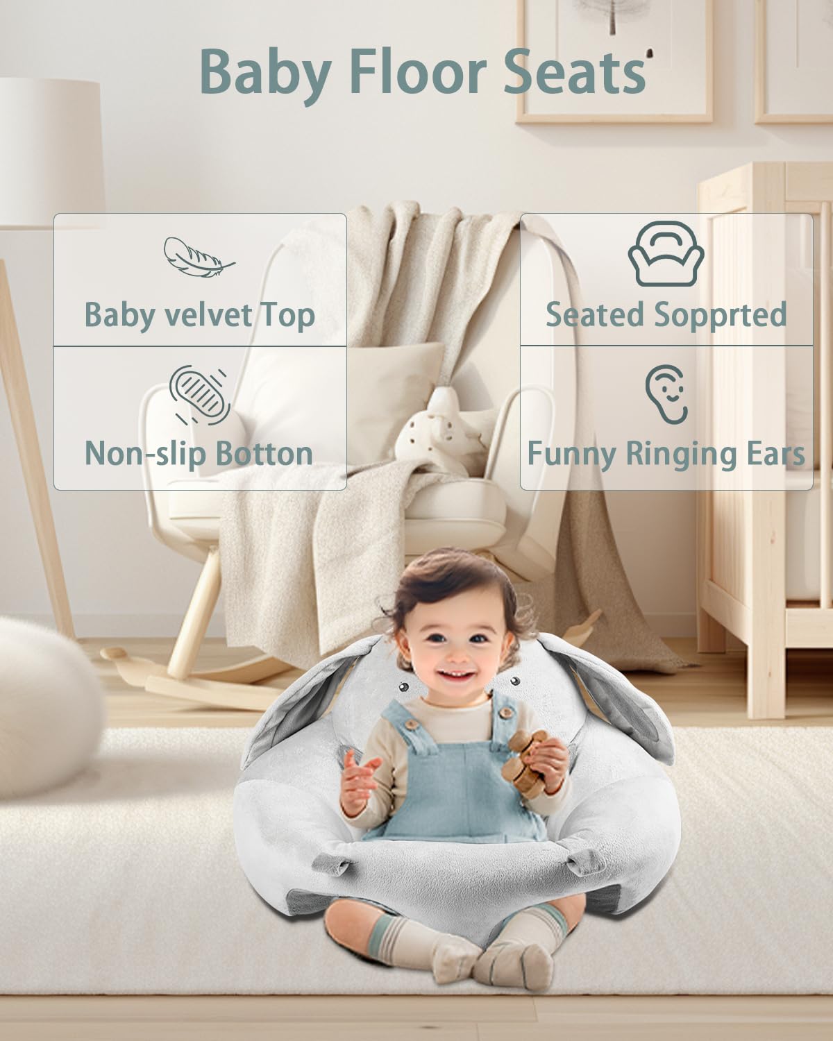 Suihuooo detachable toys, five engaging options for sensory play and motor exploration.