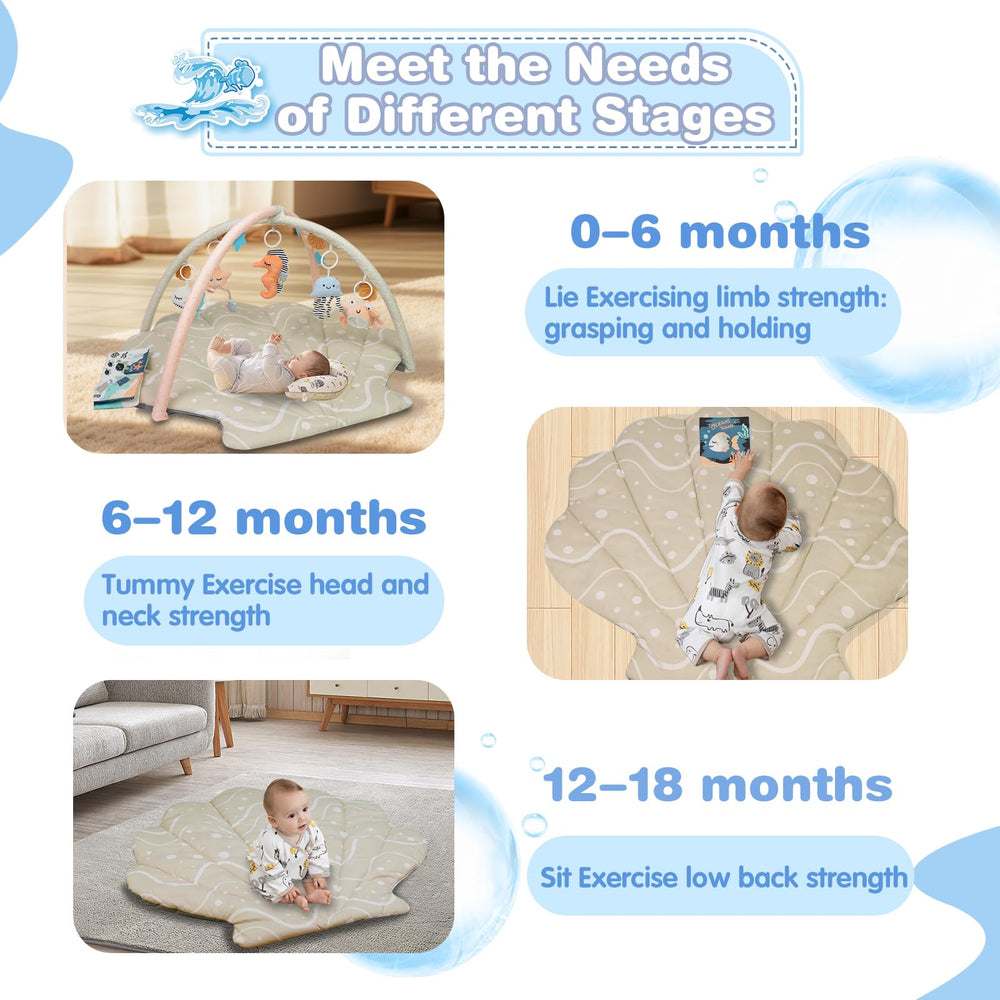 Suihuooo ocean theme baby shower gift mat ideal for newborns and early play