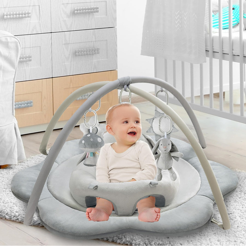 Suihuooo soft padding ensures comfortable tummy time and safe exploration.
