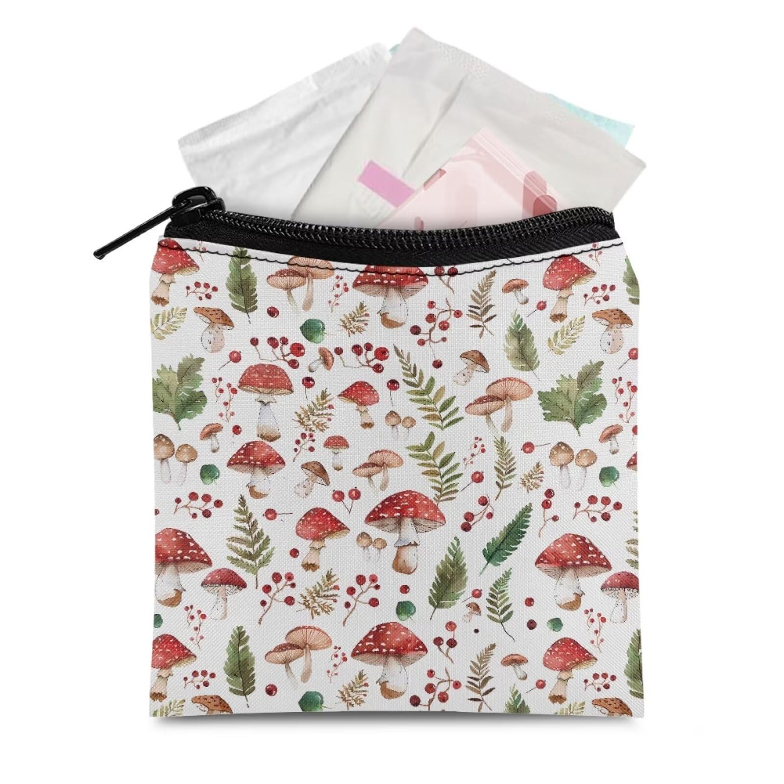 SUITOSELFY mushroom period bag front view shows compact private storage