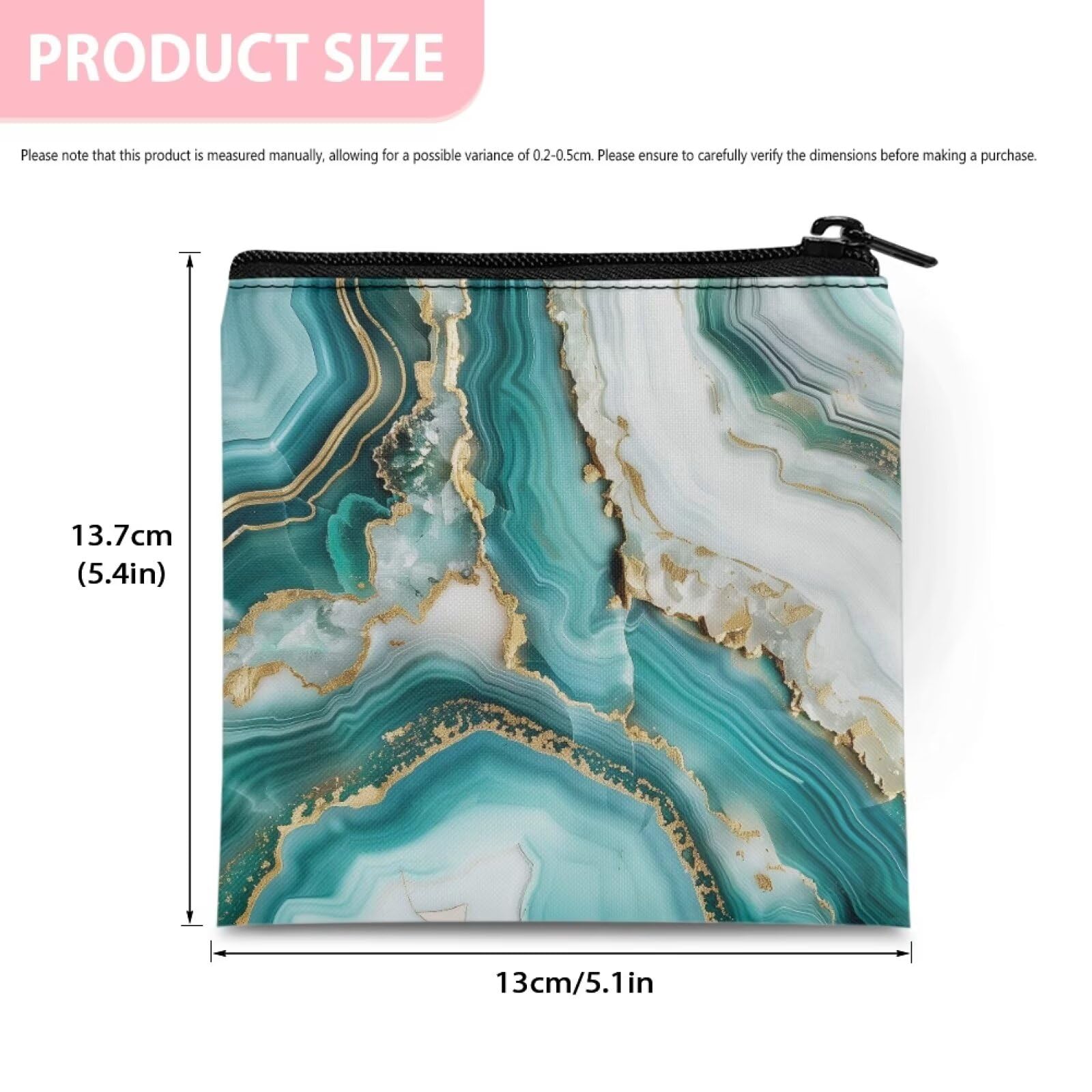 SUITOSELFY teal marble period bag travel-ready organizer for trips