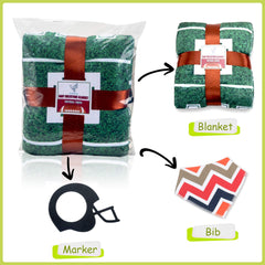 SUKOON Football Milestone Blanket bib included enhances mess-free monthly photo shoots