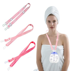 Suliessen 3-Pack Shower Lanyard for Mastectomy on body supports hands-free showering during recovery