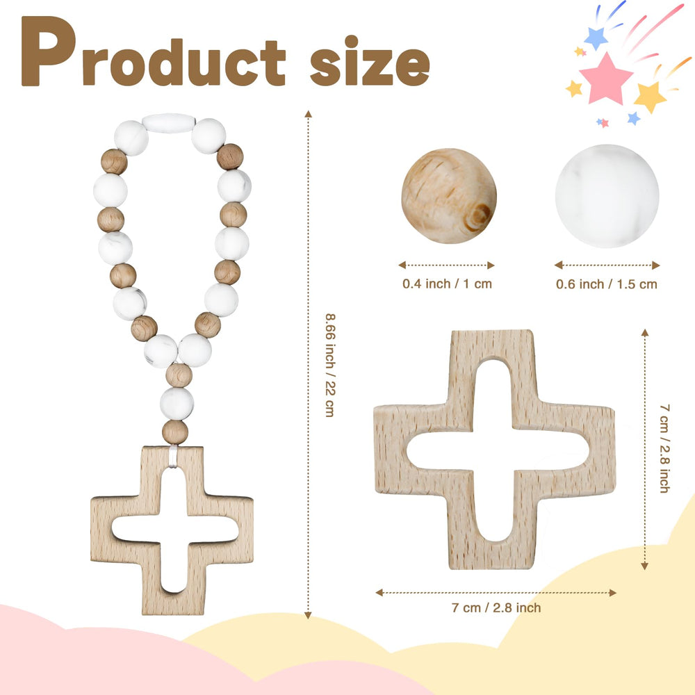 Sumalon baptism rosary beads close view of silicone beads for gentle handling