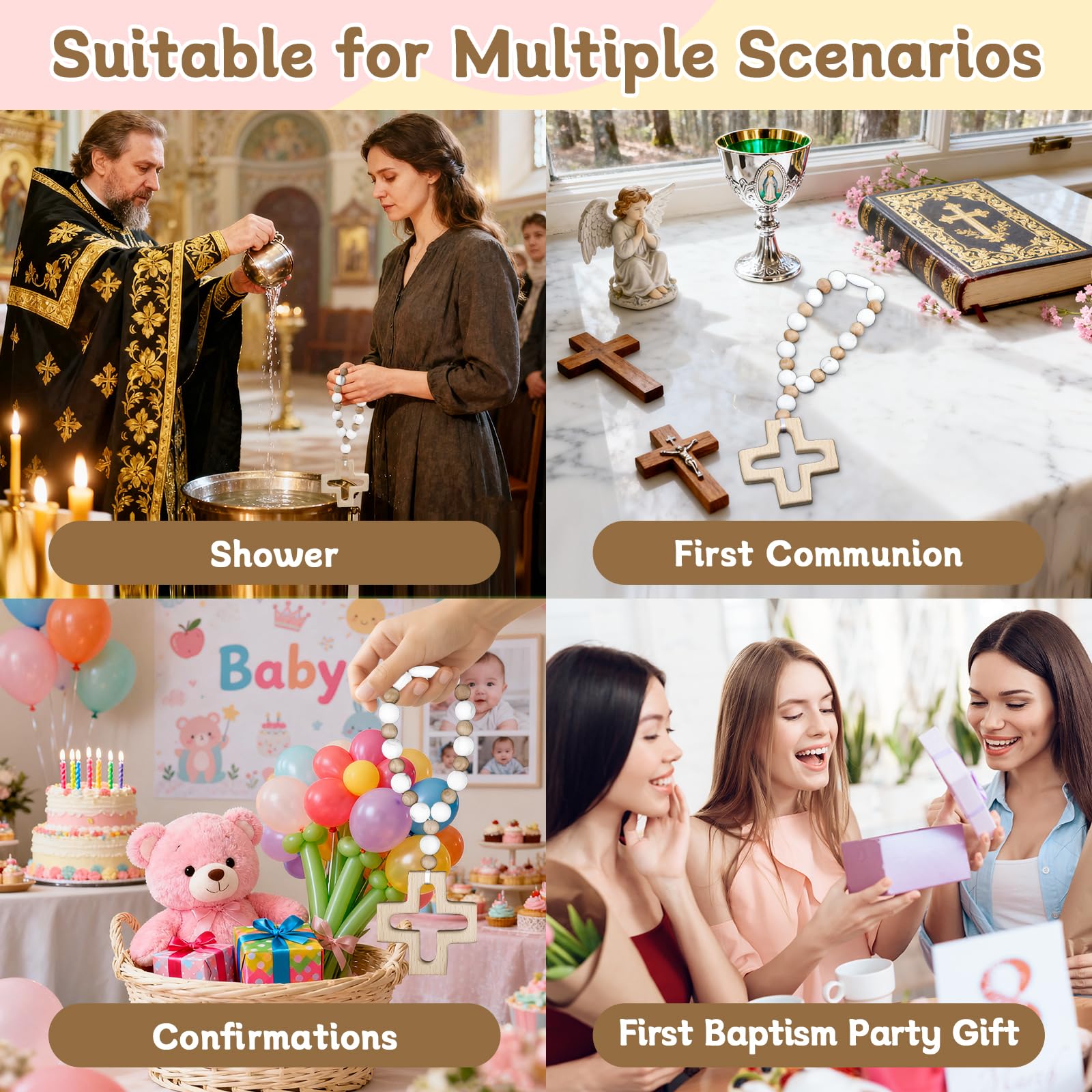 Sumalon first communion rosary suitable for ceremonies and meaningful gift
