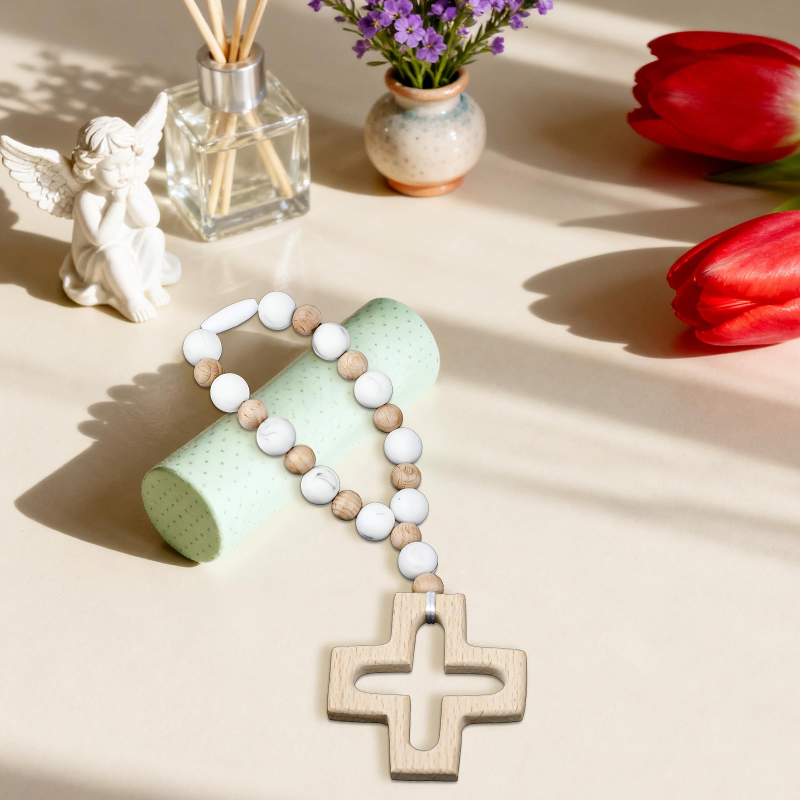 Sumalon packaged rosary gift-ready for christening or communion