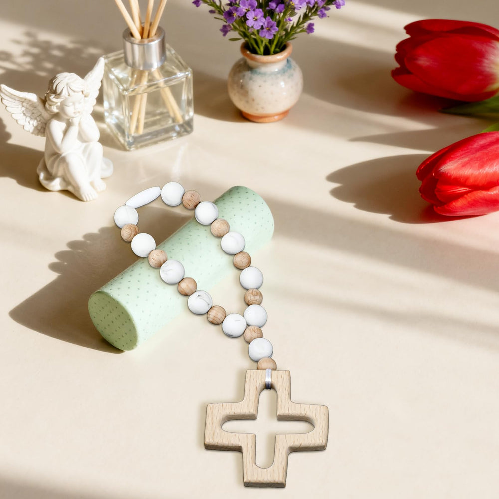 Sumalon packaged rosary gift-ready for christening or communion