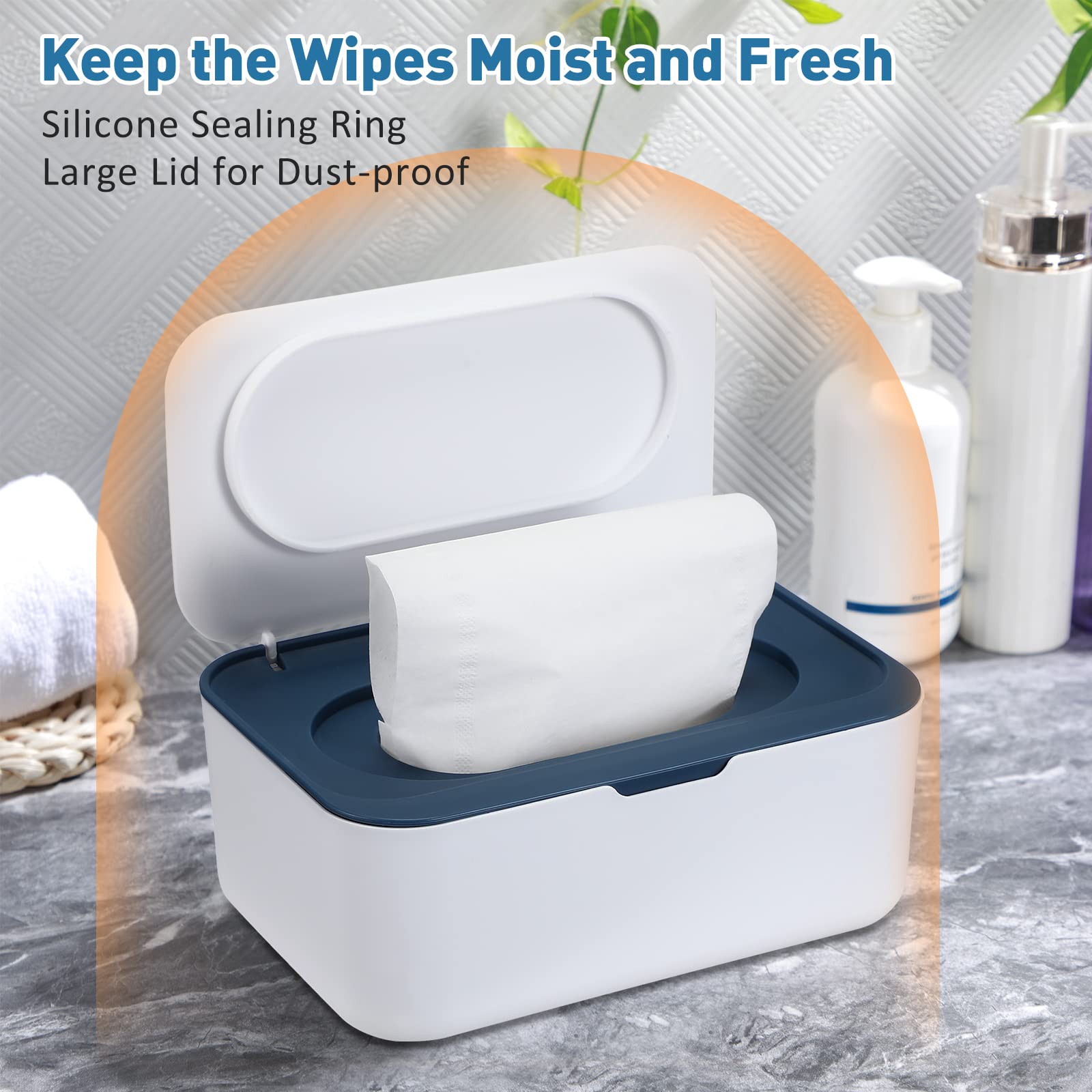 Sumind sealing ring on wipes dispenser reduces dust exposure