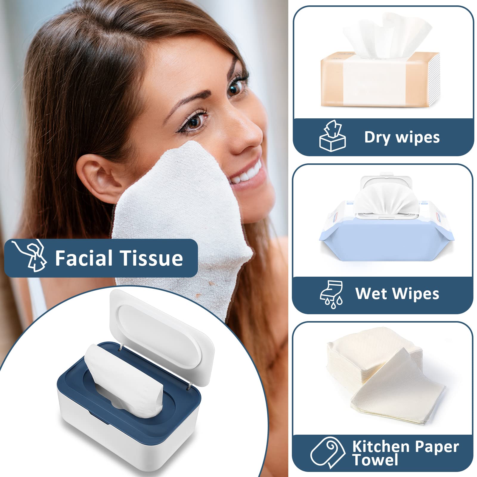 Sumind wipes dispenser large capacity view holds over 100 wipes