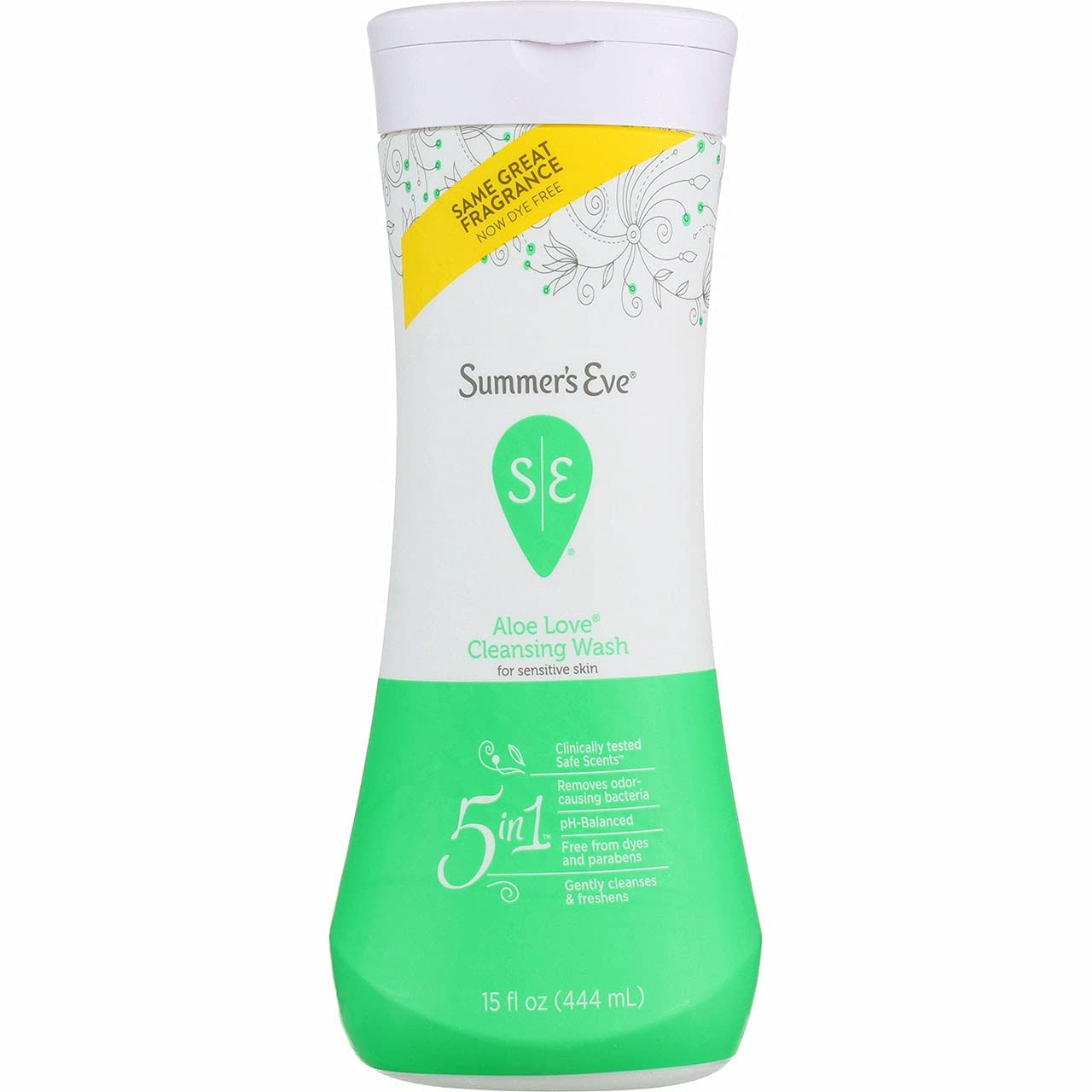Summer's Eve Aloe Love on bathroom shelf shot conveys daily use convenience