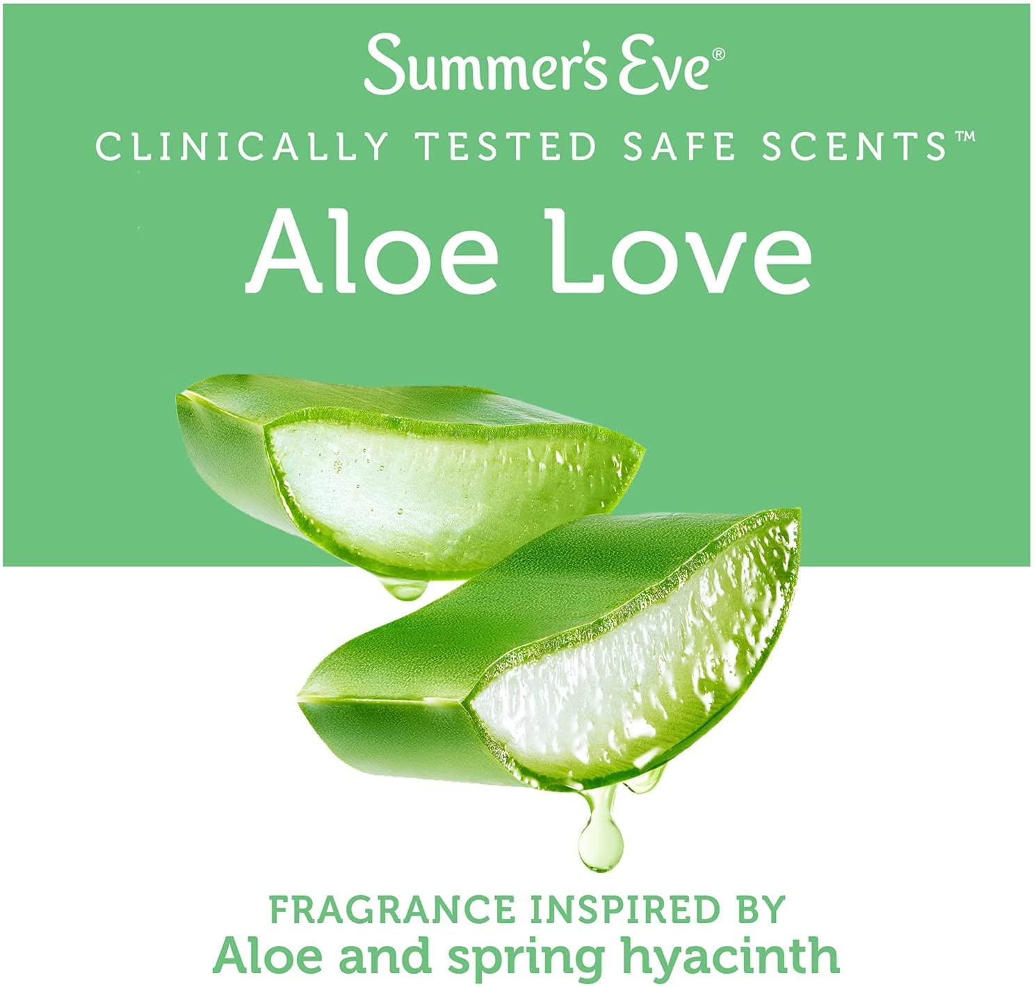 Summer's Eve Aloe Love daily wash pump demonstrates easy, mess-free dispensing