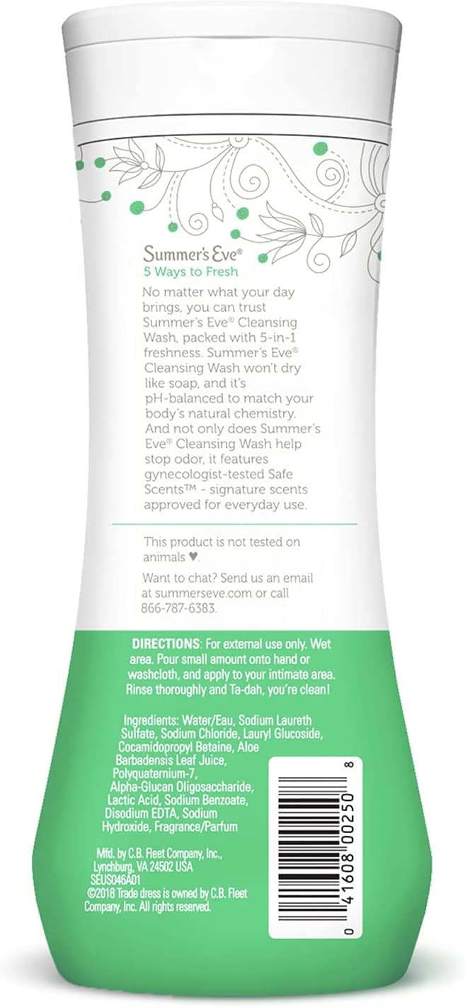 Summer's Eve Aloe Love gynecologist-tested seal communicates safety for intimate skin