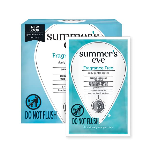 Summer's Eve 16-count pack shot highlights convenient, discreet storage.