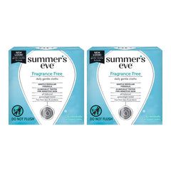 Summer's Eve cleansing cloths front-pack fragrance-free 16-count for gentle on-the-go cleansing.