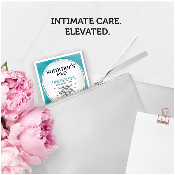 Summer's Eve travel-friendly compact suggests convenient care when away from home.