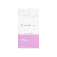 Summer's Eve Island Splash bottle back label highlights pH-balanced formula.