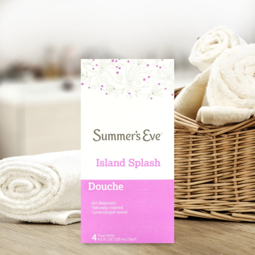 Summer's Eve Island Splash focus on odor-control cleansing.