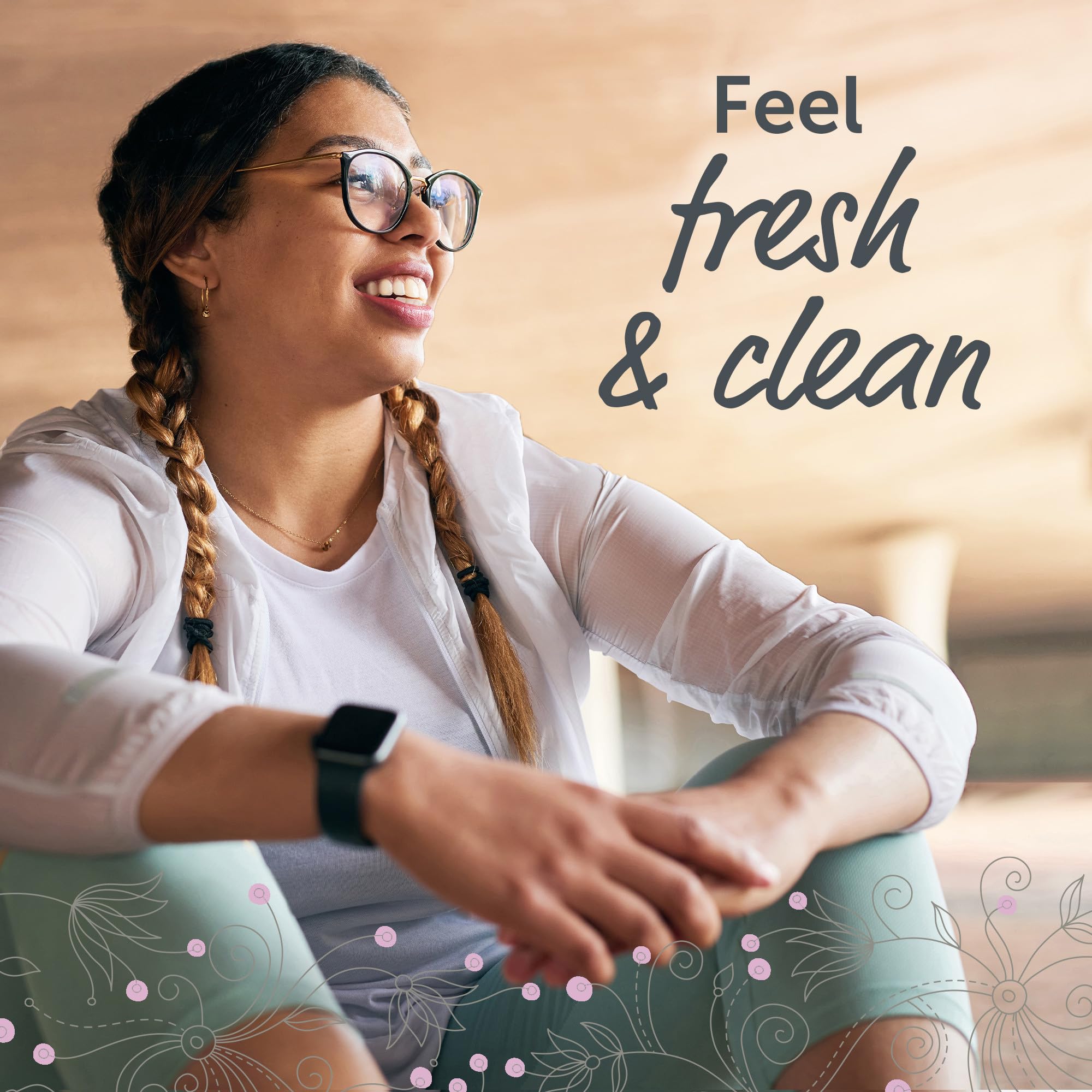 Summer's Eve Island Splash odor-reducing formula supports a fresh feel.