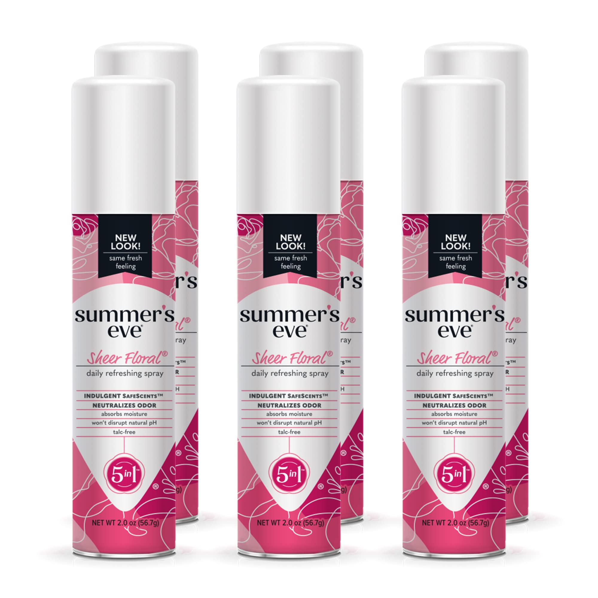 Summer's Eve Freshening Spray Sheer Floral bottle for daily freshness.